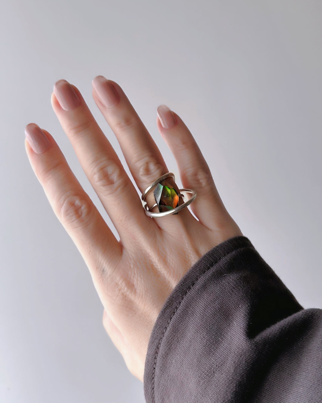 Frames Ring / Fragment / Floating Prism 1-c / silver925 / type-C