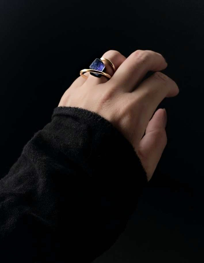 Frames Ring / Fragment / Floating Prism 1-a / silver925 / type-C