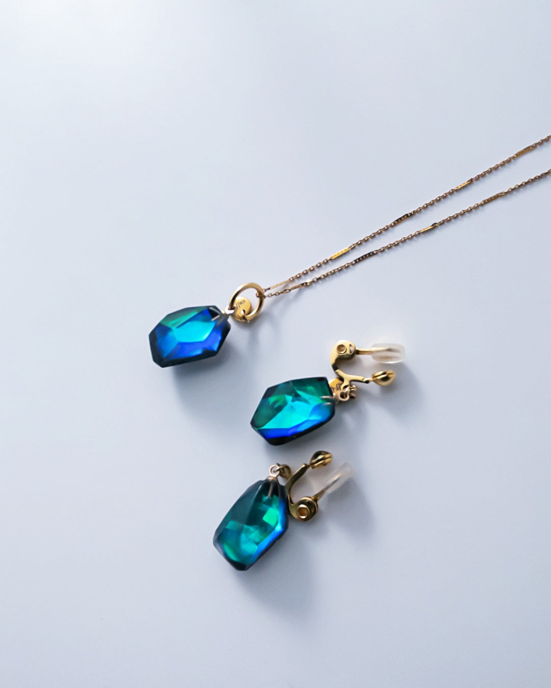 Frames Dangle Earrings/ Fragment / Floating Prism 1-a