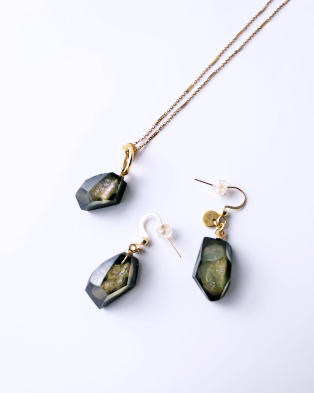 Frames Dangle Earrings/ Fragment / Night On The Galactic Railroad 6-a