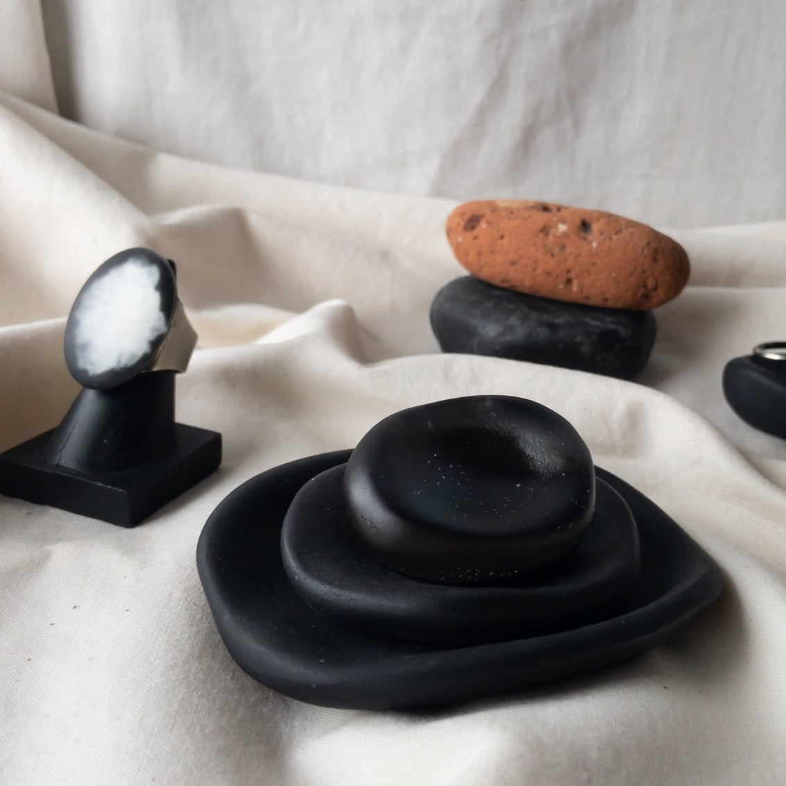 Jewelry Tray / Homeware / ジュエリートレイ / black SS