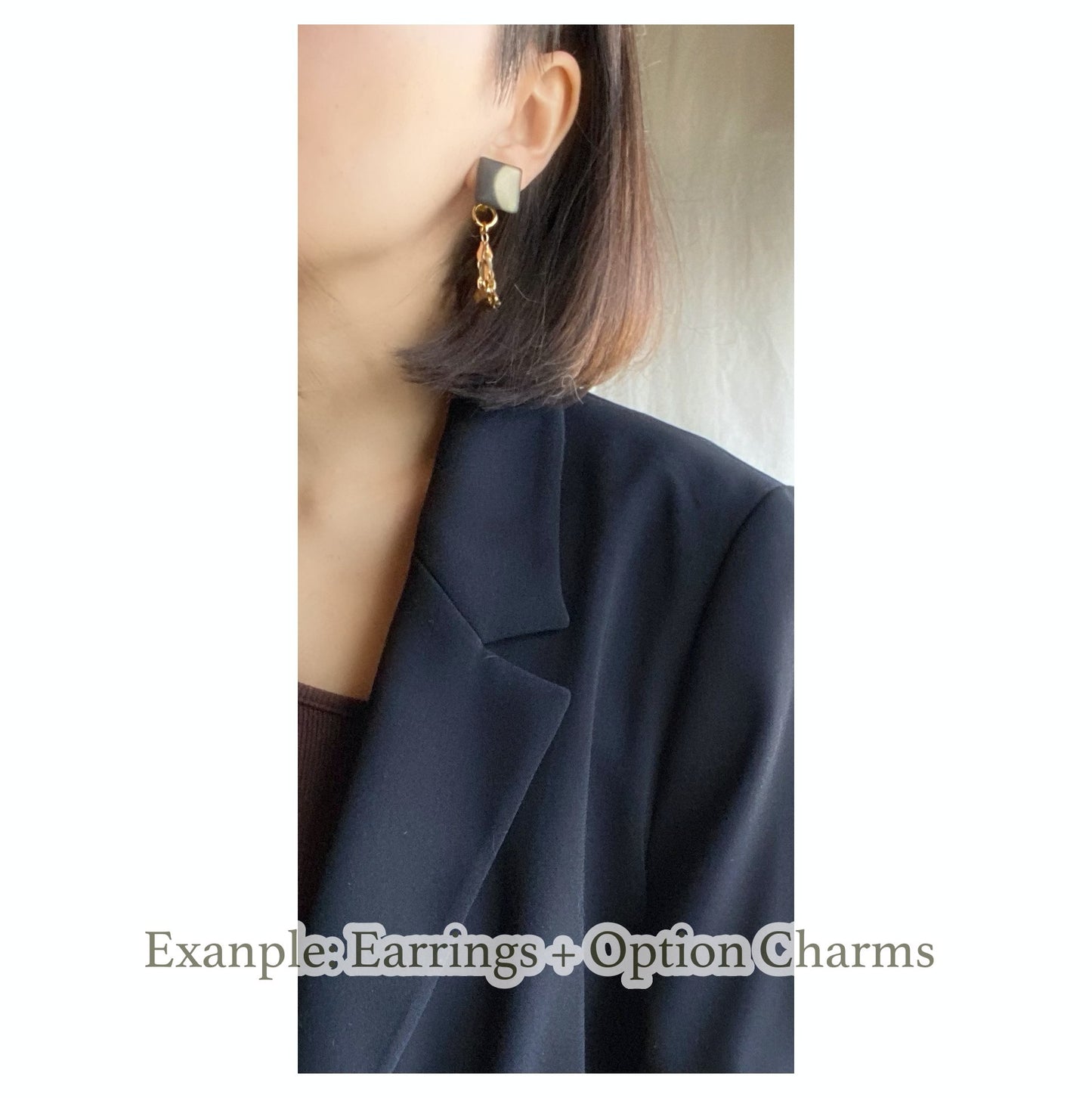 Custom Earrings / Interchangeable / Moon / Full Moon 満月