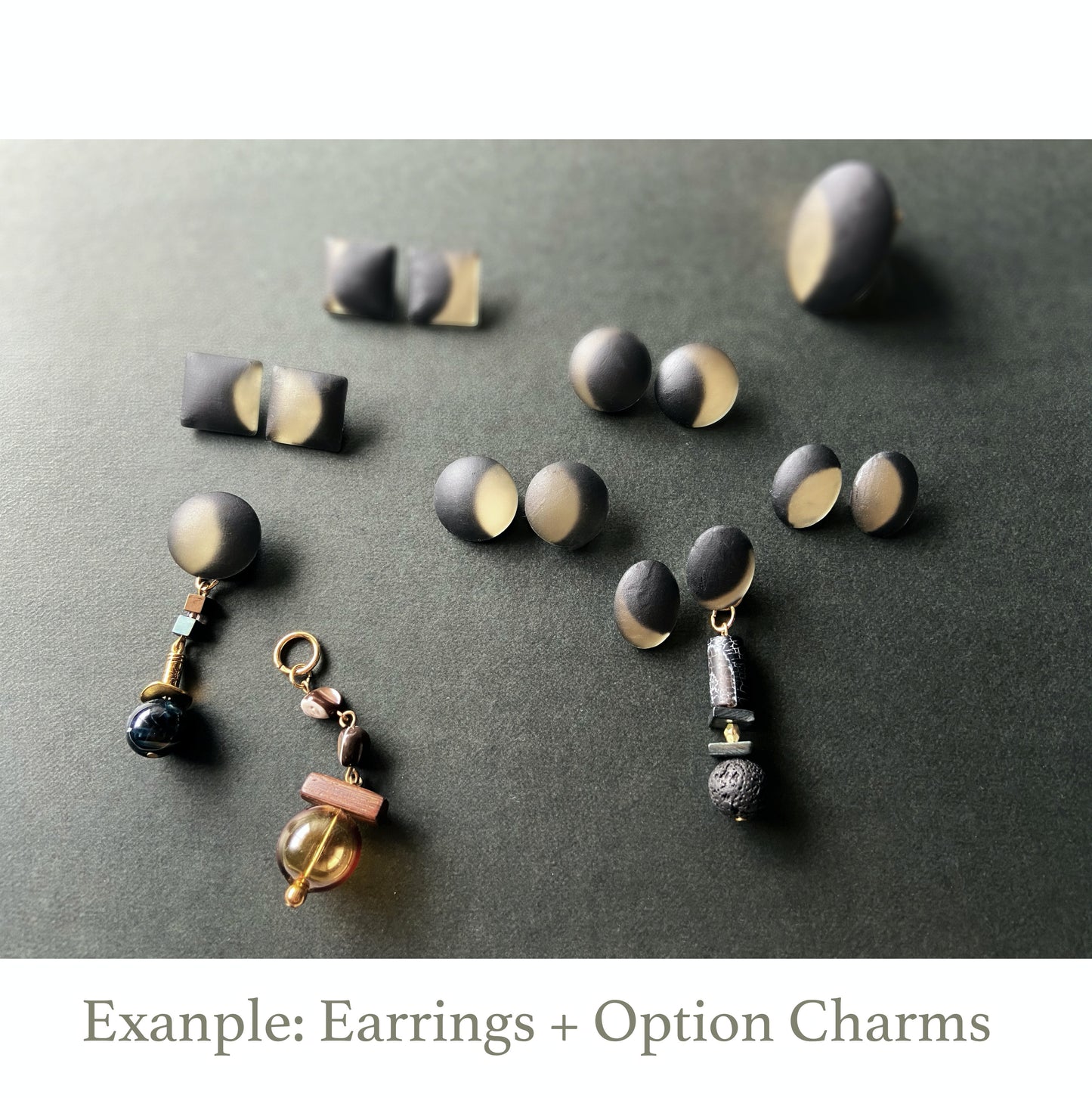 Custom Earrings / Interchangeable / 月齢0-15 月齢15-0