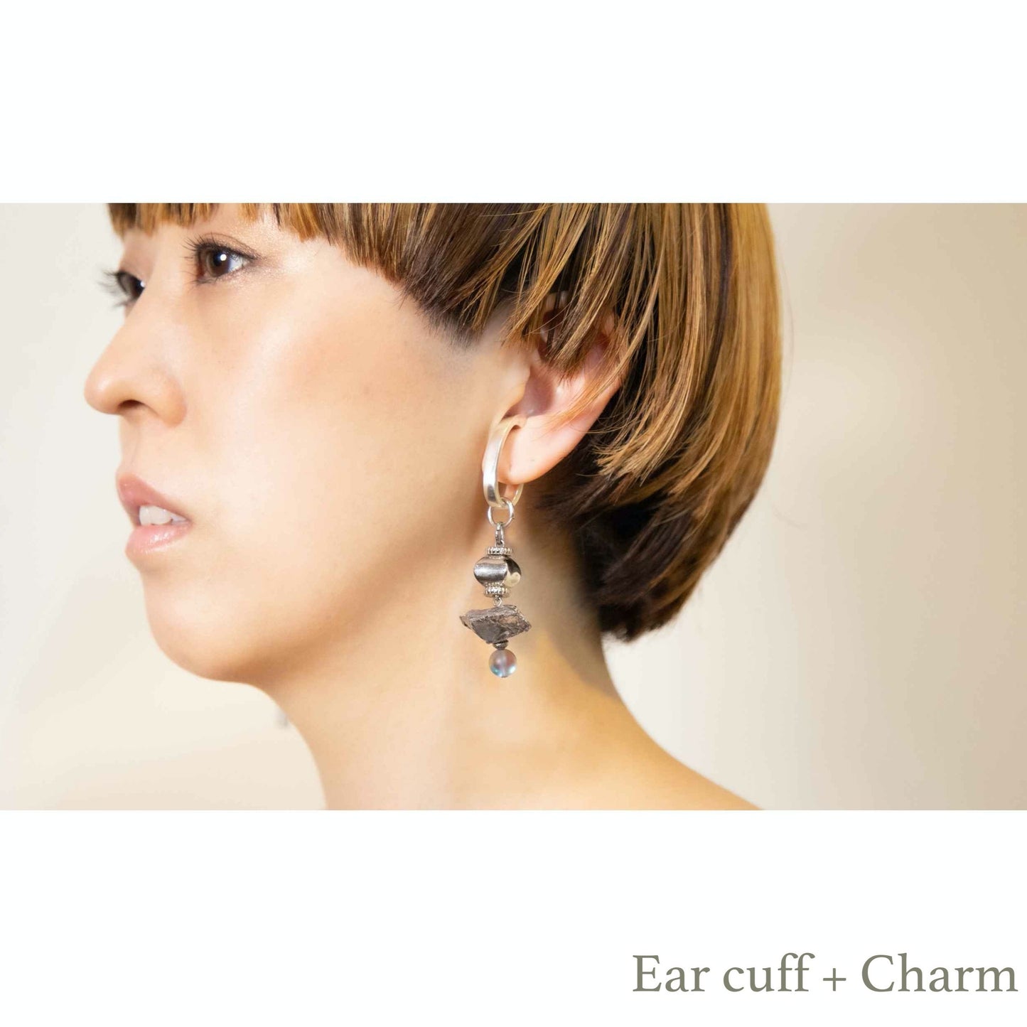 Custom Ear Cuff / Interchangeable / silver925 Matt-Finish