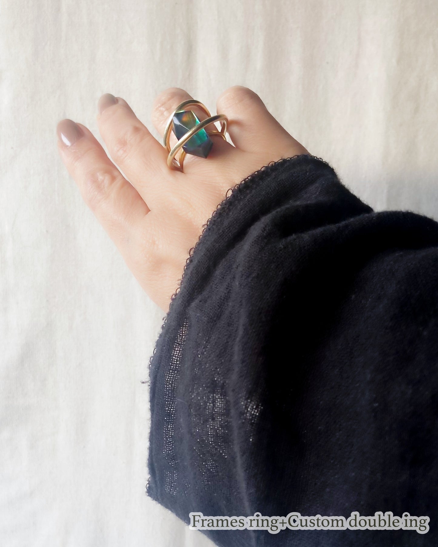 Frames Ring / Fragment / Floating Prism 1-c / silver925 / type-A