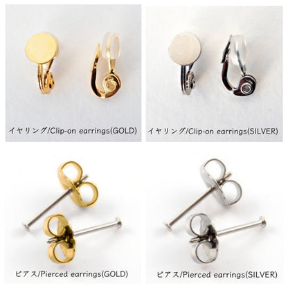 Custom earrings  Interchangeable /moon/着せ替え/ full moon 満月