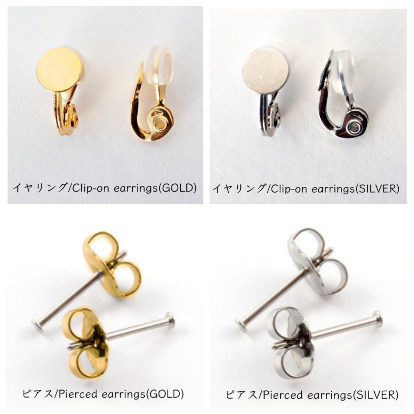 Custom earrings Interchangeable /moon/ Tsukuyomi silver moon