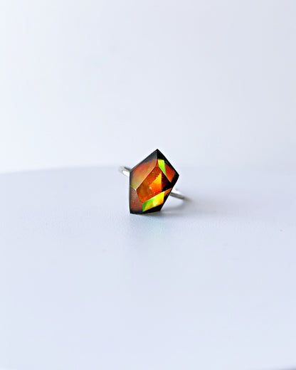 Frames Ring / Fragment / Floating Prism 1-c / silver925 / type-C