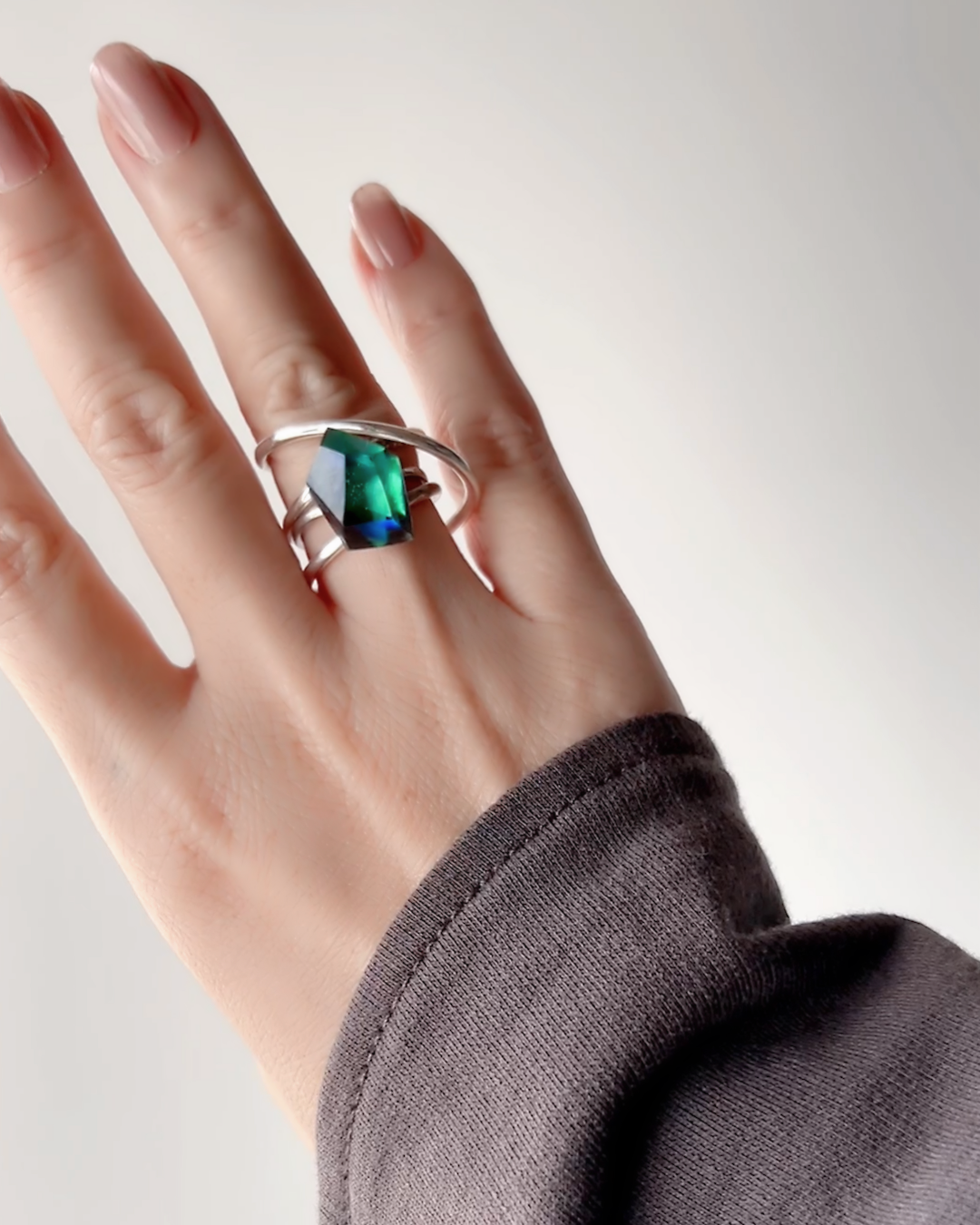 Orbit Triple Line Ring / Interchangeable / silver925 / L