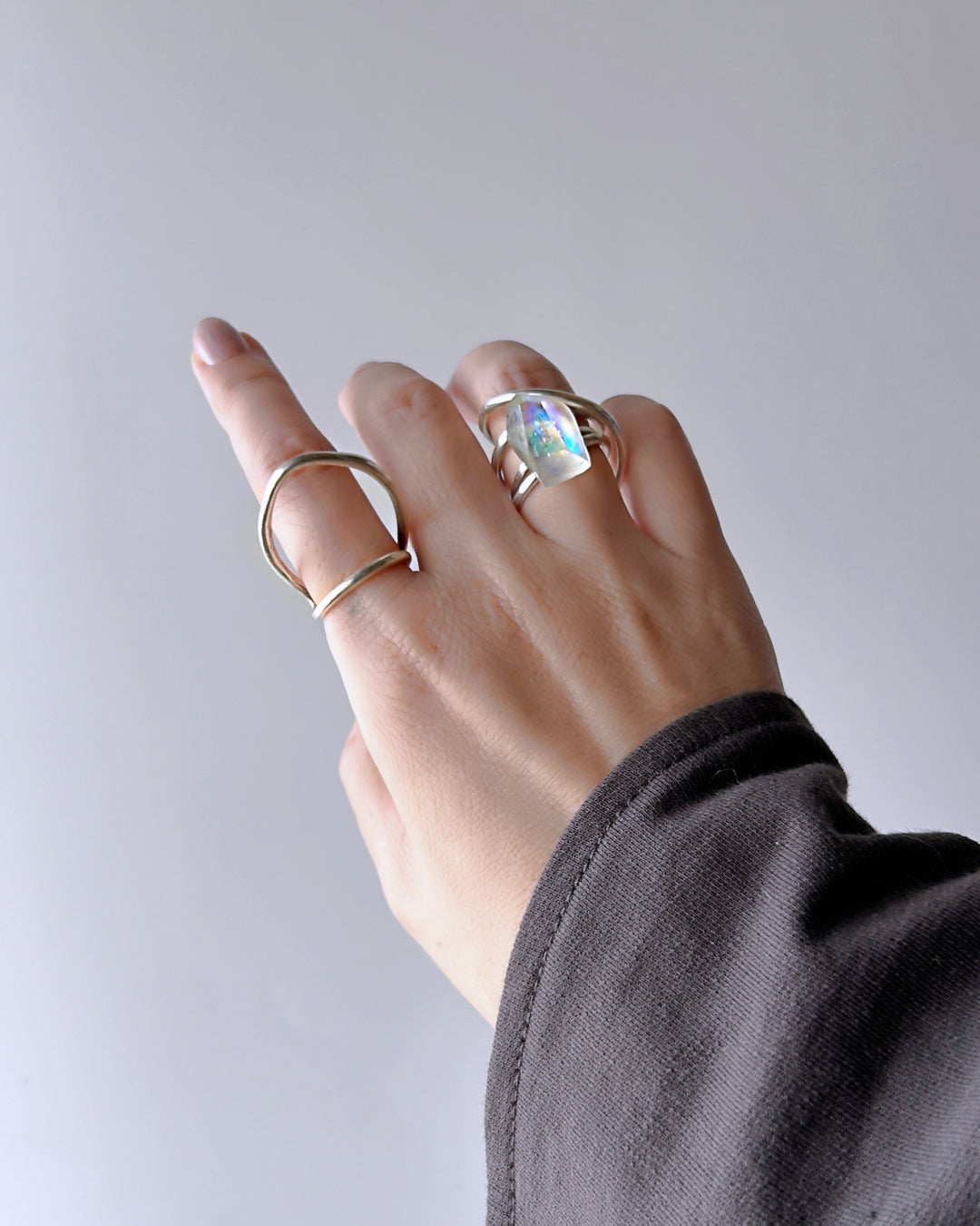 Frames Ring / Fragment / Alice in Wonderland_Frost Clear 7-b / silver925 / type-C