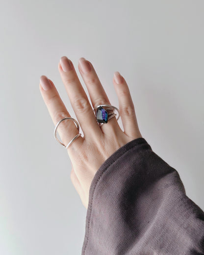 Frames Ring / Fragment / Night On The Galactic Railroad Midnight Blue 5-a / silver925 / type-C