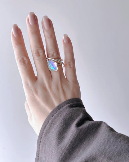 Frames Ring / Fragment / Alice in Wonderland_Frost Clear 7-b / silver925 / type-C