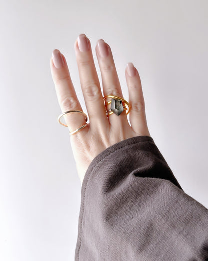 Frames Ring / Fragment / Night On The Galactic Railroad 6-a / silver925 / type-C