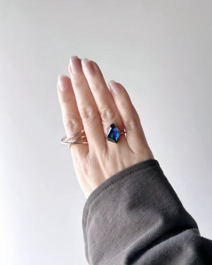 Frames Ring / Fragment / Night On The Galactic Railroad Midnight Blue 5-a / silver925 / type-C