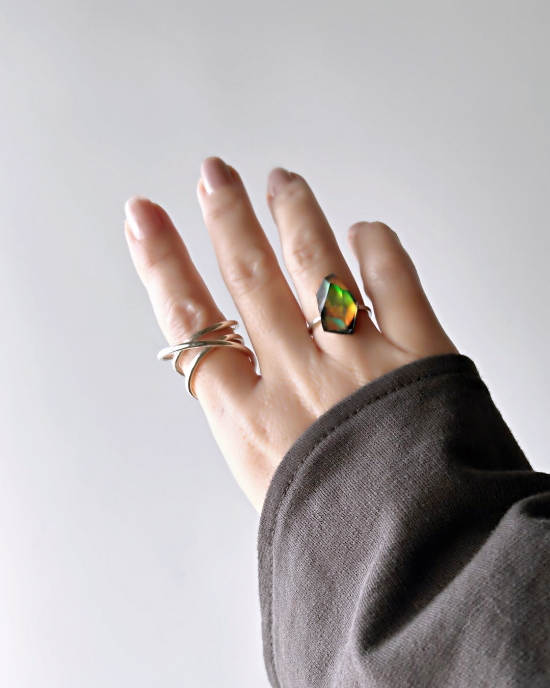 Frames Ring / Fragment / Floating Prism 1-c / silver925 / type-C