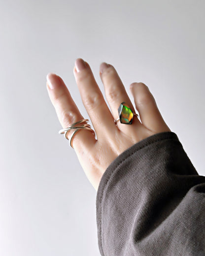 Frames Ring / Fragment / Floating Prism 1-c / silver925 / type-C