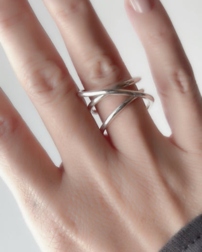 Orbit Triple Line Ring / Interchangeable / silver925 / S
