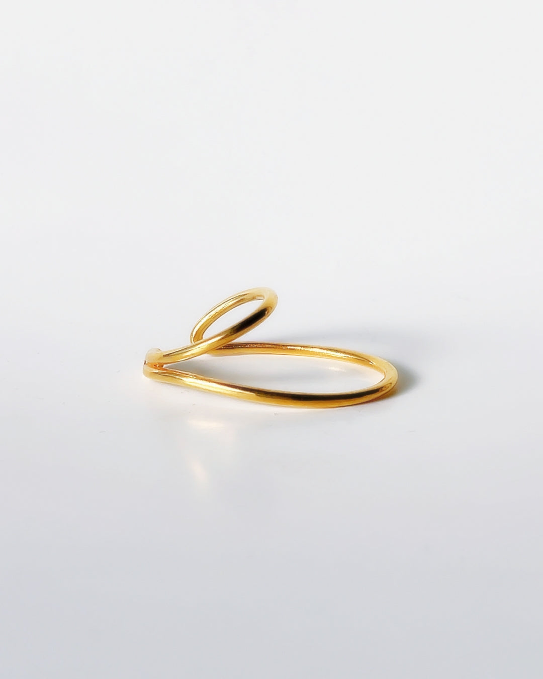 Orbit double line ring, ear cuff / Interchangeable /GOLD/silver925