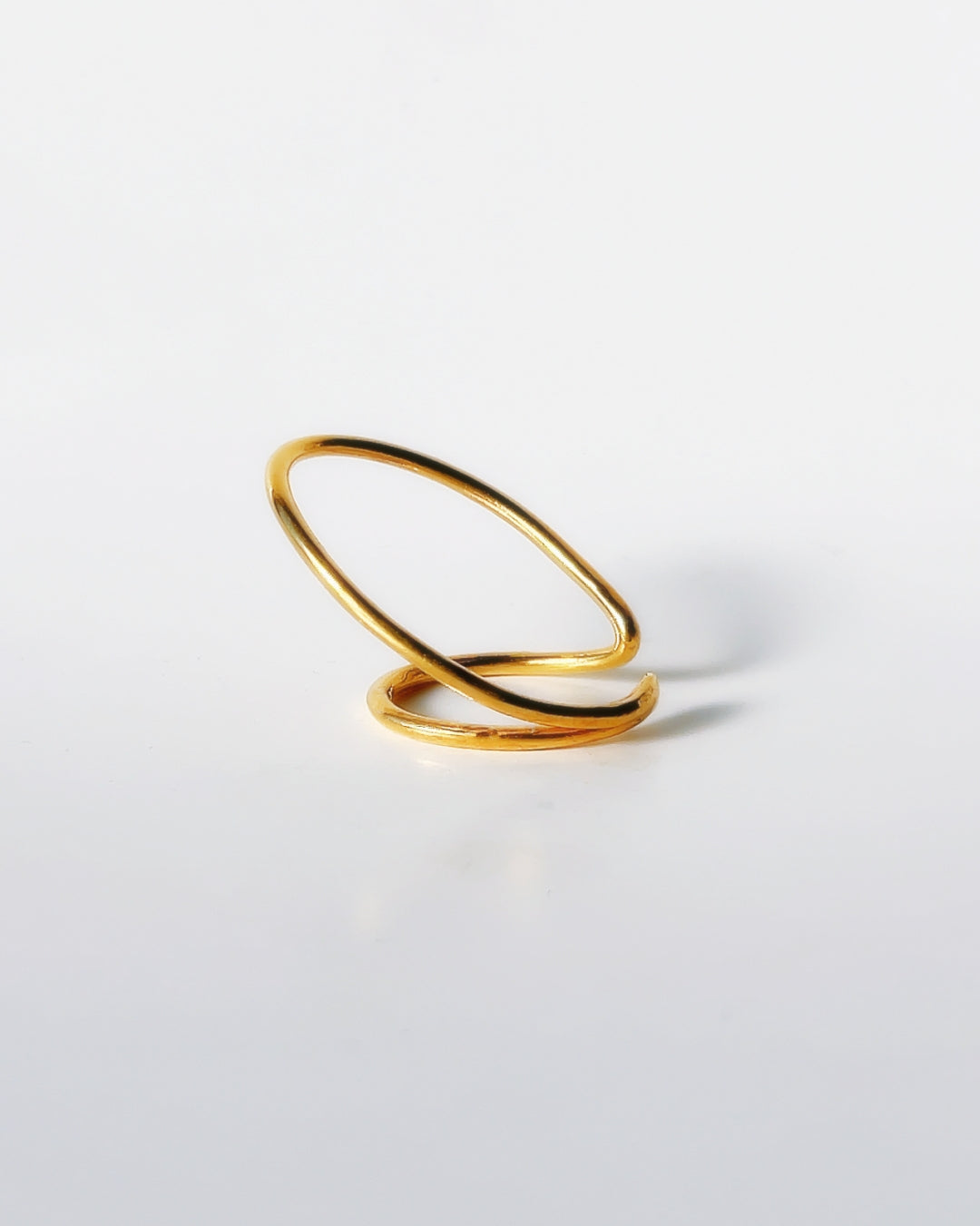 Orbit double line ring, ear cuff / Interchangeable /GOLD/silver925