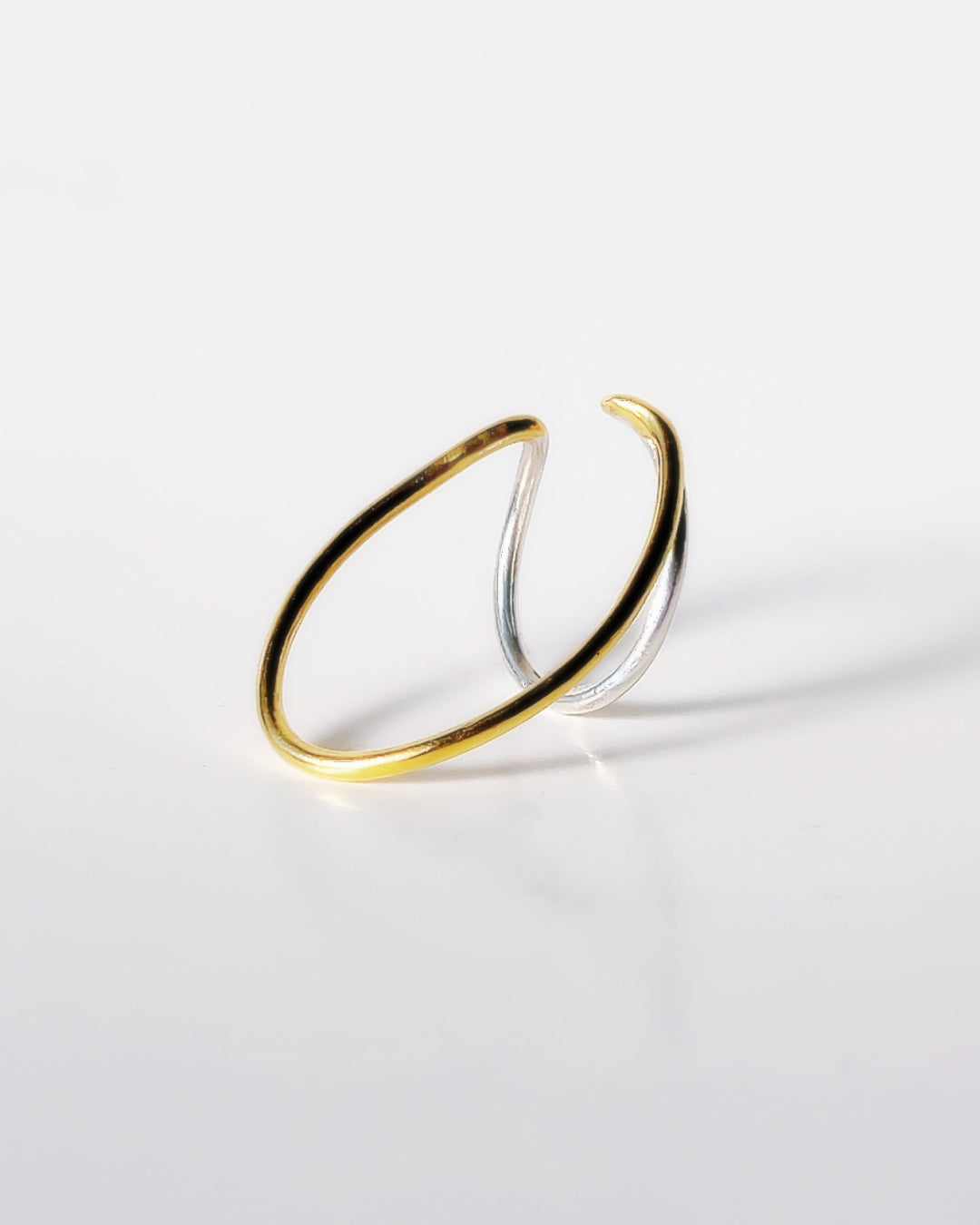 Orbit double line ring, ear cuff /Interchangeable /MIX/silver925