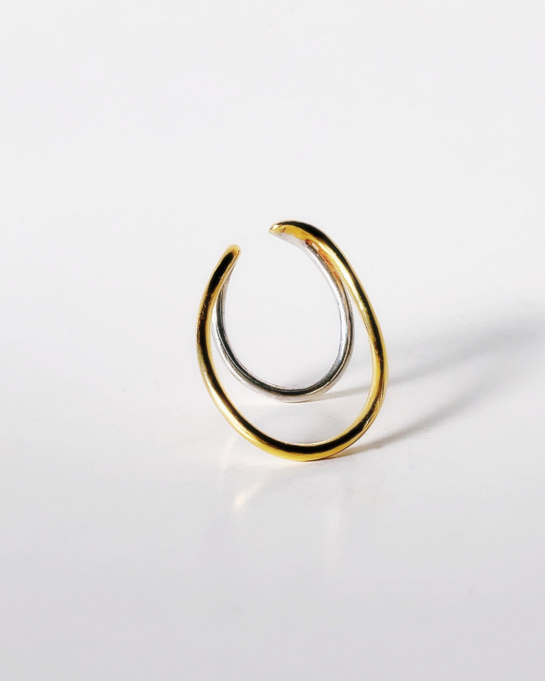 Orbit double line ring, ear cuff /Interchangeable /MIX/silver925