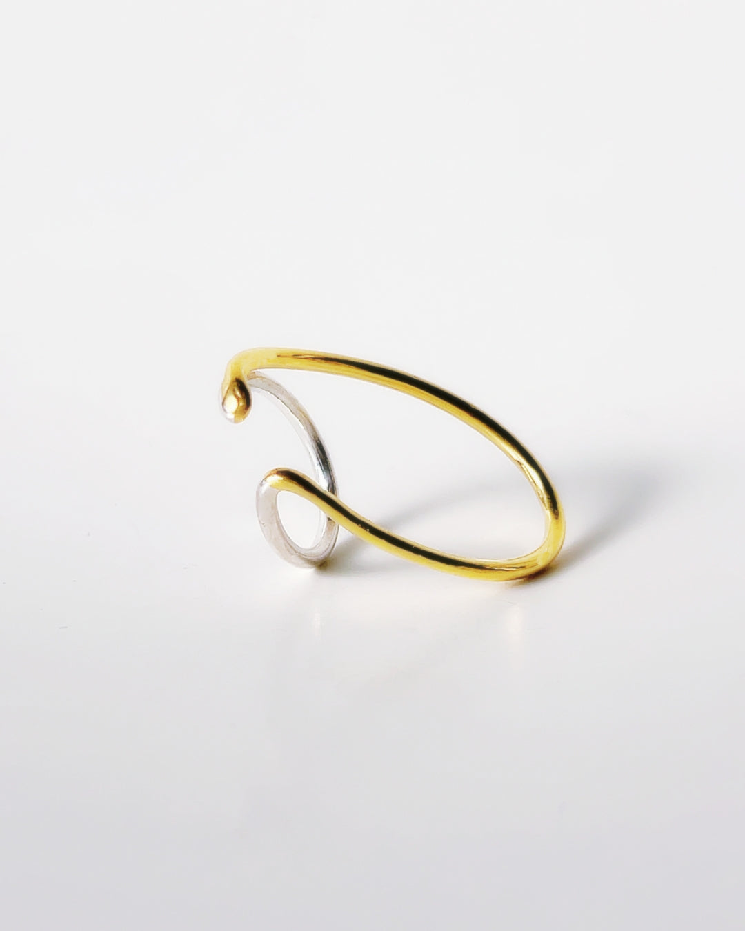 Orbit double line ring, ear cuff /Interchangeable /MIX/silver925