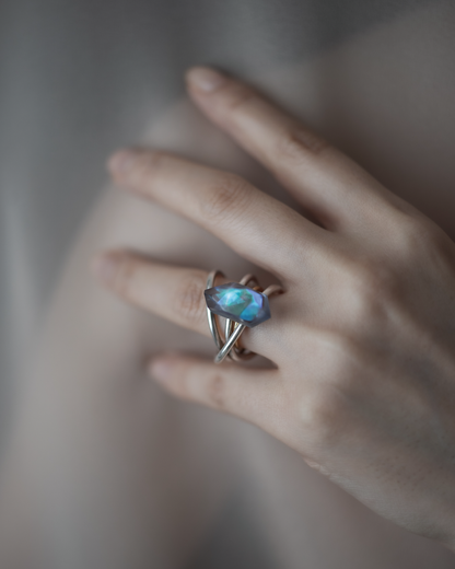 Orbit Triple Line Ring / Interchangeable / silver925 / M