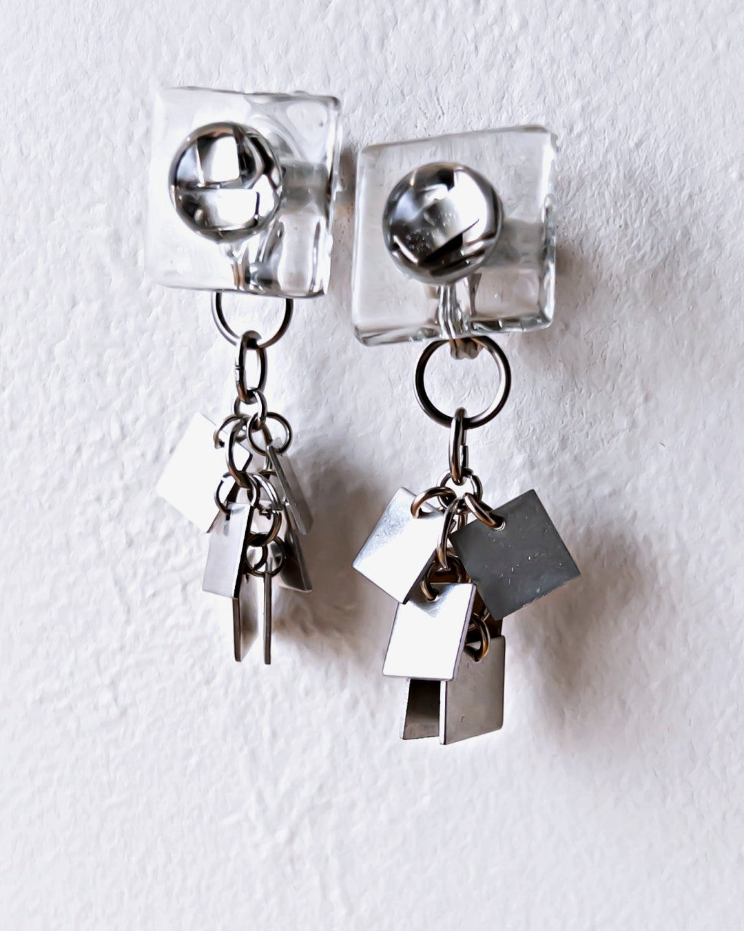 Bugs Eye 2way Earrings / Interchangeable / Jewel Scarab-Platina