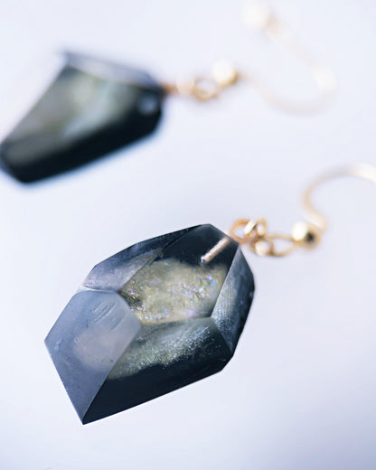 Frames Dangle Earrings/ Fragment / Night On The Galactic Railroad 6-a