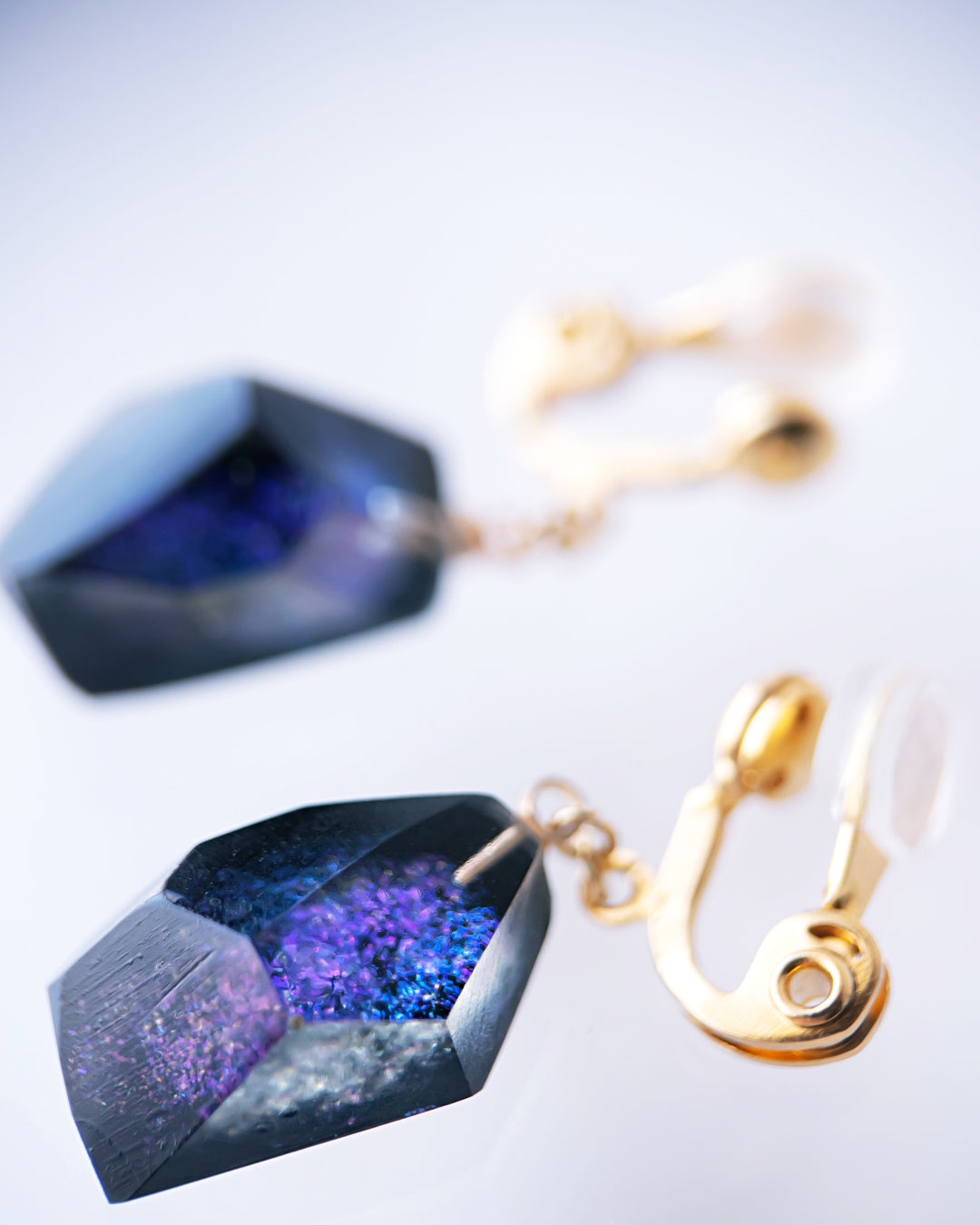 Frames Dangle Earrings / Fragment / Night On The Galactic Railroad Blue 5-a