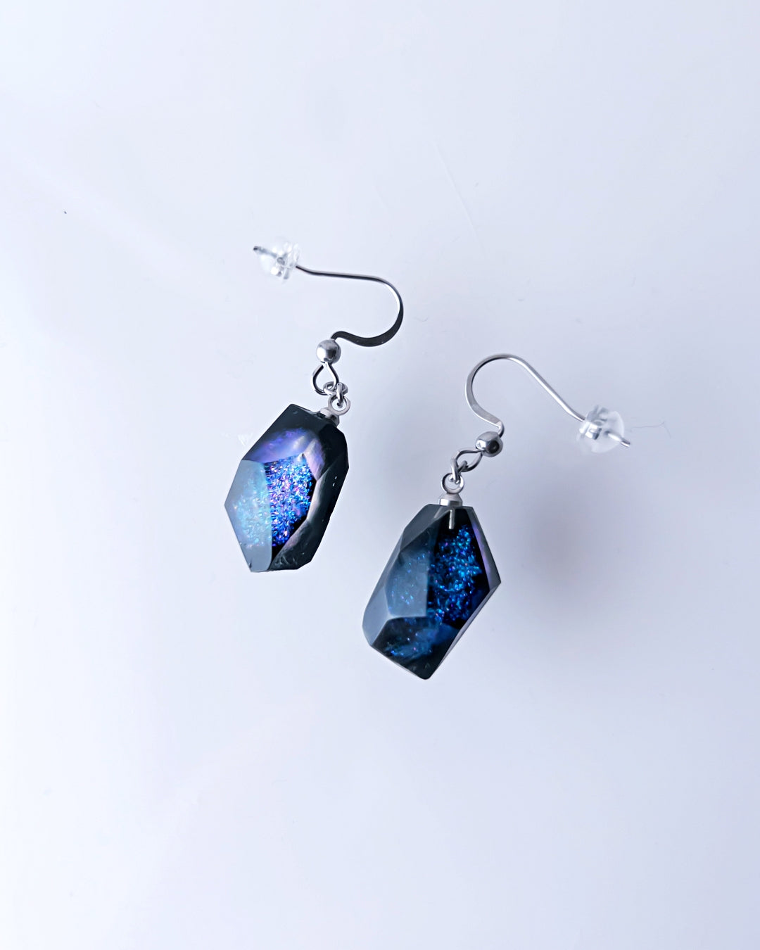 Frames Dangle Earrings / Fragment / Night On The Galactic Railroad Blue 5-a