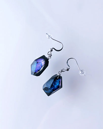 Frames Dangle Earrings / Fragment / Night On The Galactic Railroad Blue 5-a