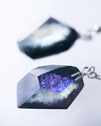 Frames Dangle Earrings / Fragment / Night On The Galactic Railroad Blue 5-a