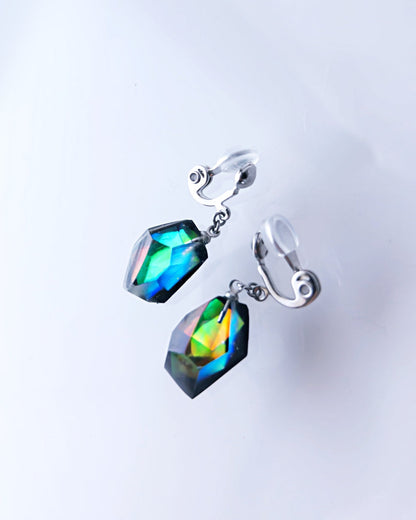 Frames Dangle Earrings/ Fragment / Floating Prism 1-c
