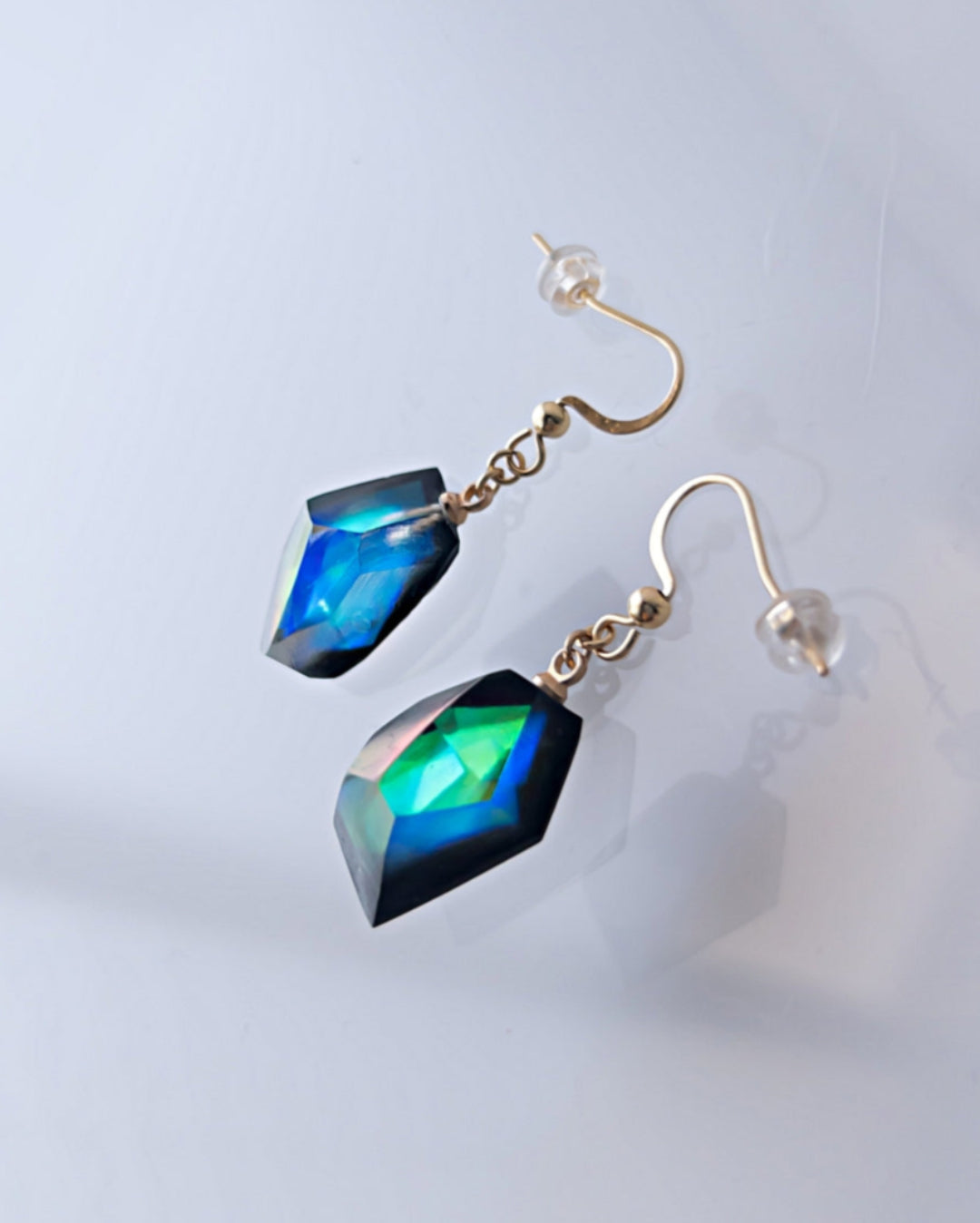 Frames Dangle Earrings/ Fragment / Floating Prism 1-c