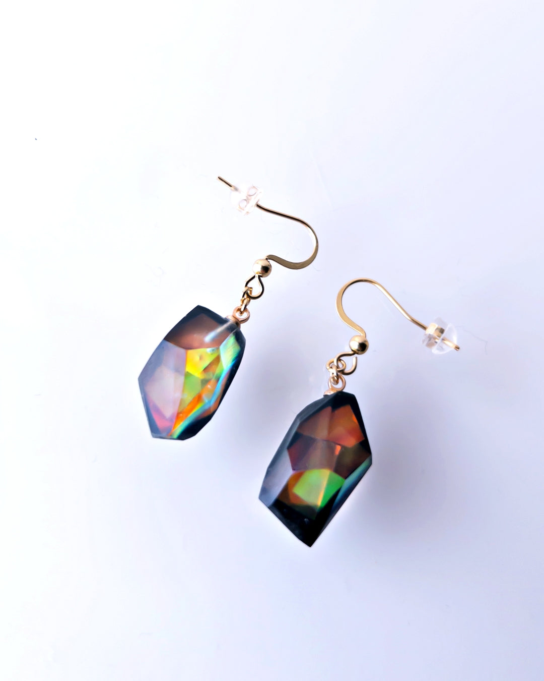 Frames Dangle Earrings/ Fragment / Floating Prism 1-c