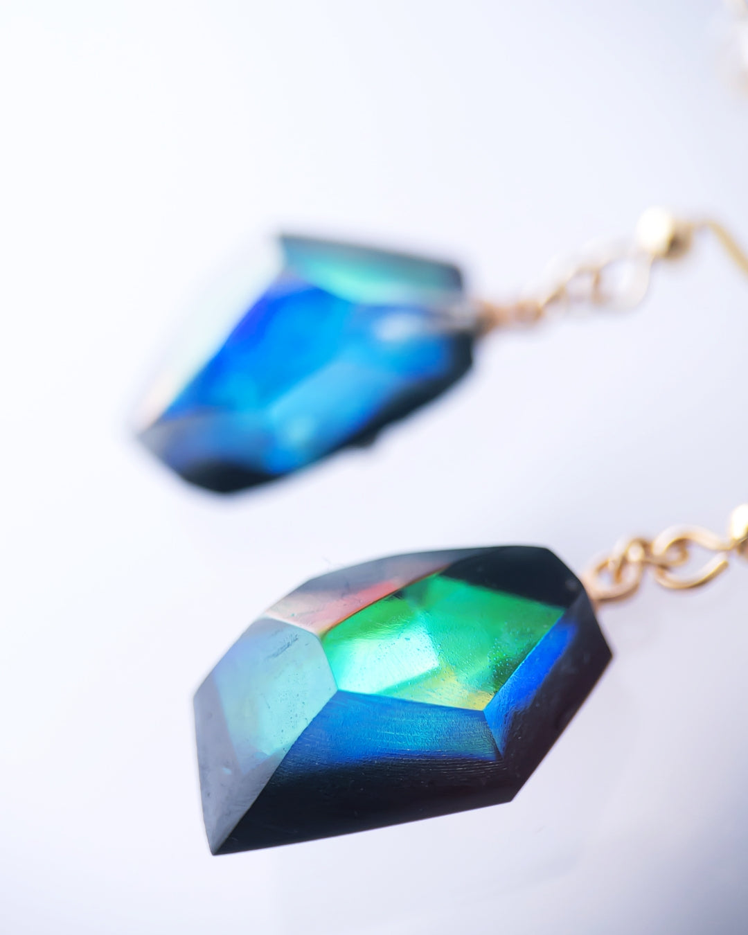 Frames Dangle Earrings/ Fragment / Floating Prism 1-c