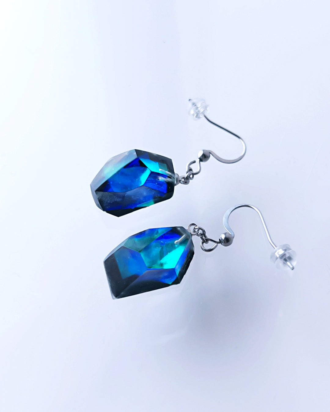 Frames Dangle Earrings/ Fragment / Floating Prism 1-a