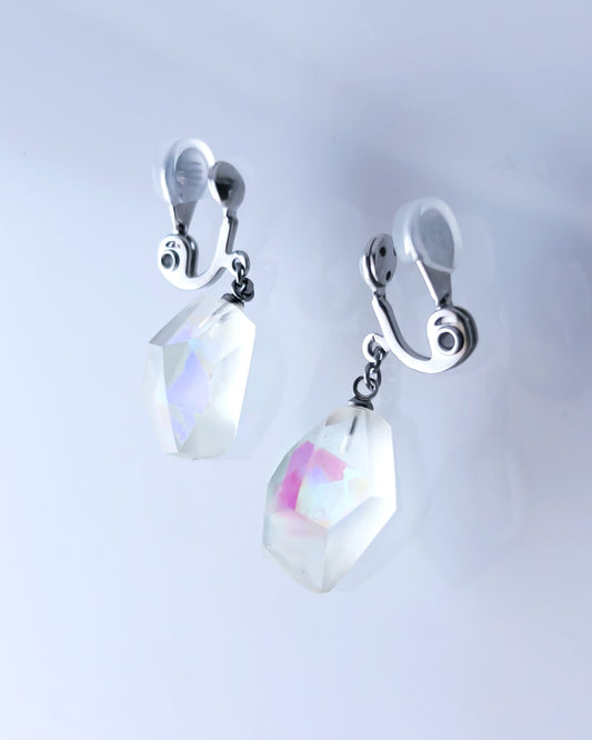 Frames Dangle Earrings /  Fragment / Alice in wonderland_Frost Clear 7-b