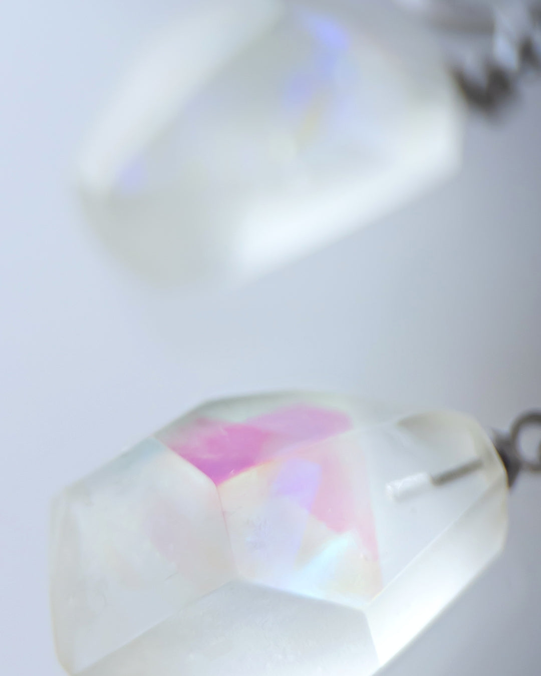 Frames Dangle Earrings /  Fragment / Alice in wonderland_Frost Clear 7-b