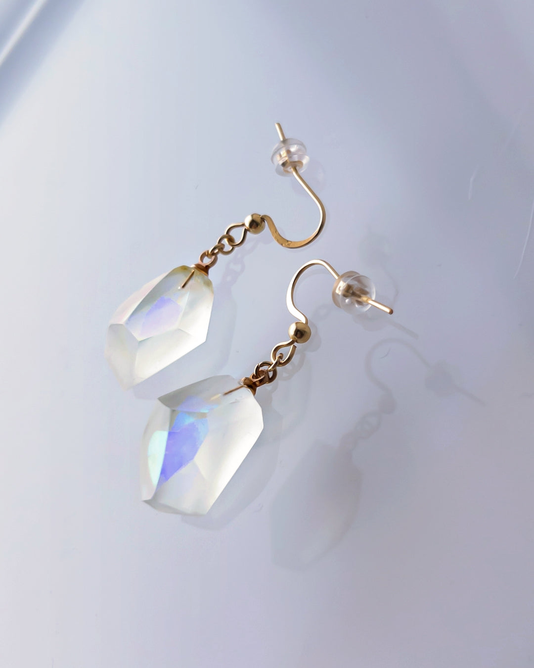Frames Dangle Earrings /  Fragment / Alice in wonderland_Frost Clear 7-b