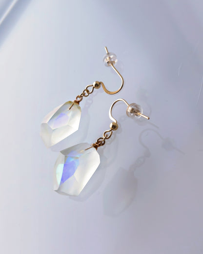 Frames Dangle Earrings /  Fragment / Alice in wonderland_Frost Clear 7-b
