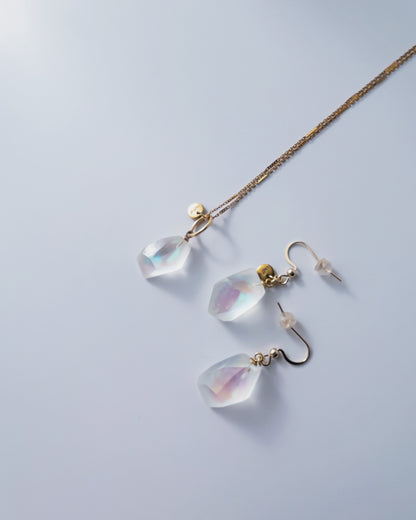 Frames Dangle Earrings /  Fragment / Alice in wonderland_Frost Clear 7-b