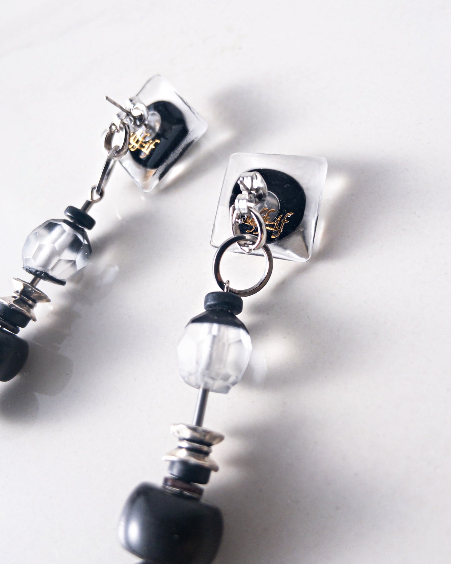 Connecting parts/pierced earring catches ピアスキャッチ用連結パーツ