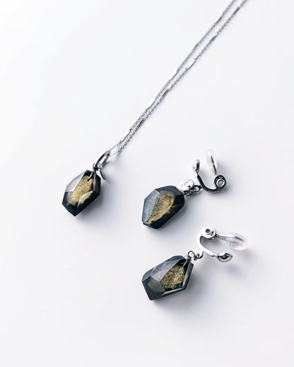 Frames Dangle Earrings/ Fragment / Night On The Galactic Railroad 6-a