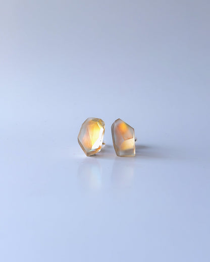 Frames Earrings / Fragment / Interchangeable / Hydrangea Dreamscape-Faded Mirage Frost