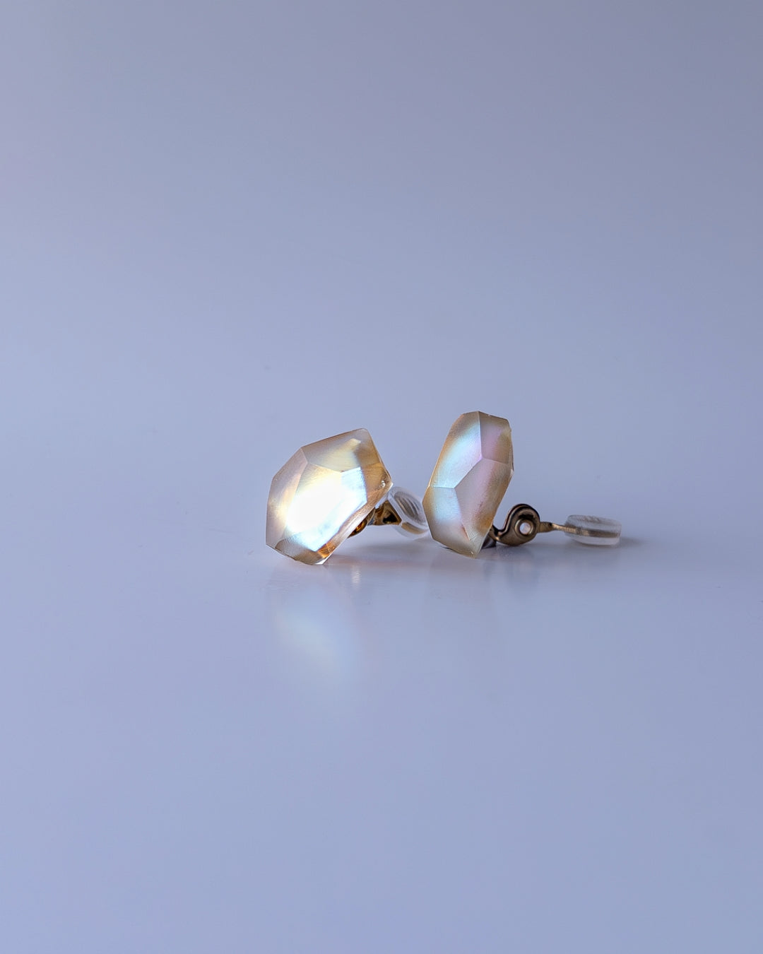 Frames Earrings / Fragment / Interchangeable / Hydrangea Dreamscape-Faded Mirage Frost
