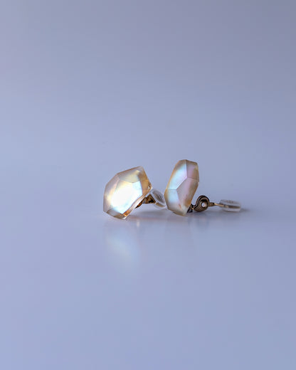 Frames Earrings / Fragment / Interchangeable / Hydrangea Dreamscape-Faded Mirage Frost