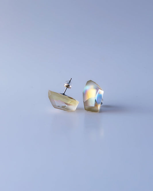 Frames Earrings / Fragment / Interchangeable / Hydrangea Dreamscape-Faded Mirage Frost