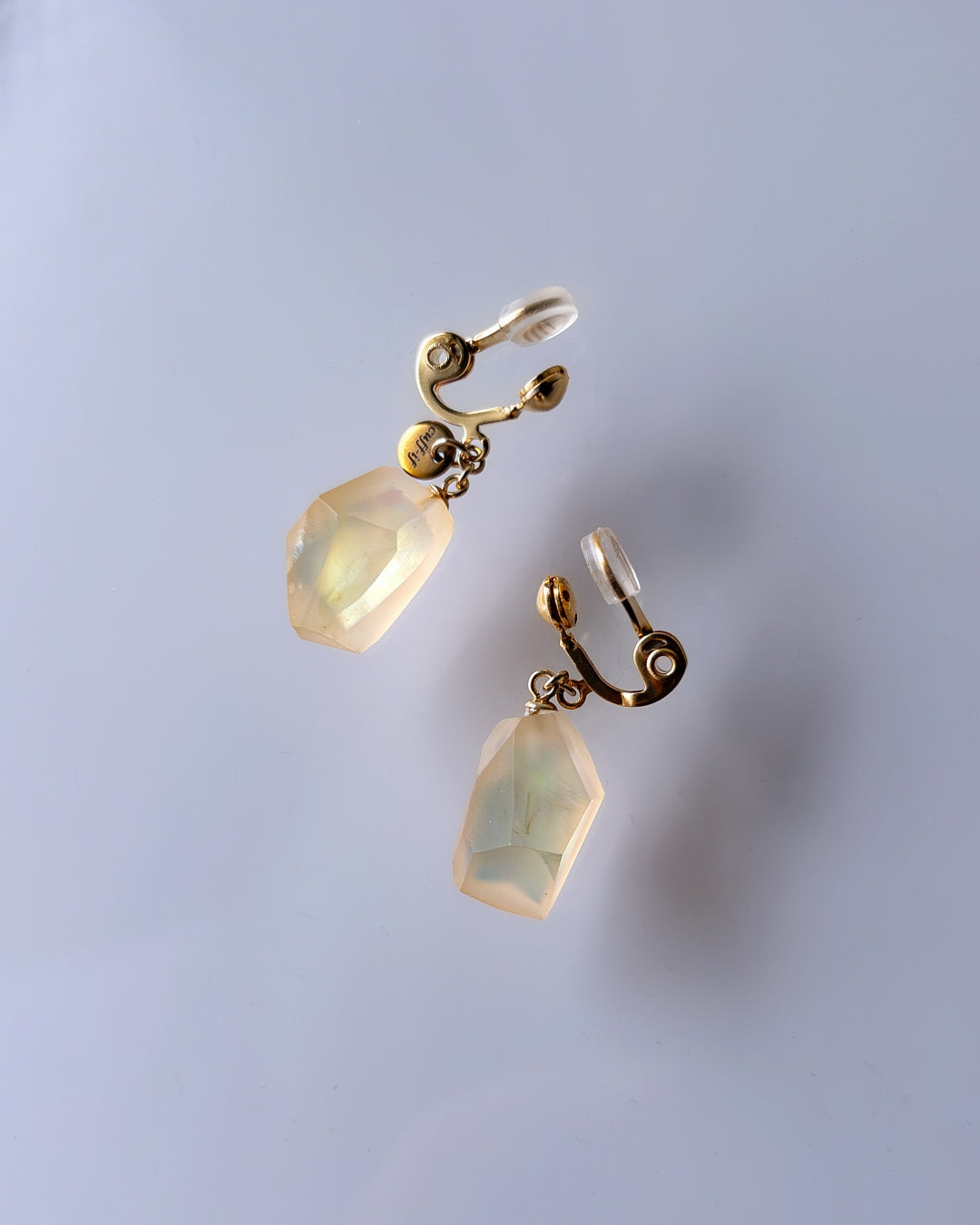 Frames Dangle Earrings / Fragment / Hydrangea Dreamscape-Faded Mirage Frost